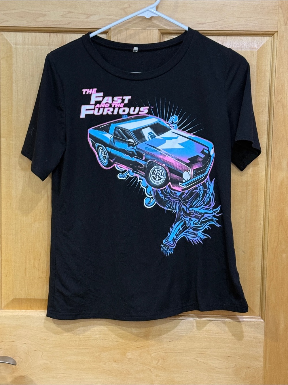 Black 'The Fast and the Furious' Graphic Tee size S